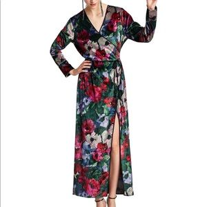 Floral Maxi Wrap Dress